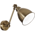 Ideal Lux - Sienas lampa NEWTON 1xE27/42W/230V bronzas krāsā